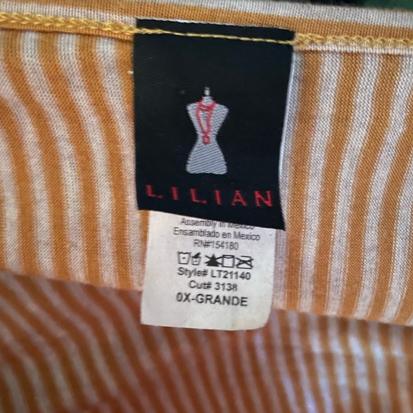 Striped yellow and white top - Picture 3 of 3